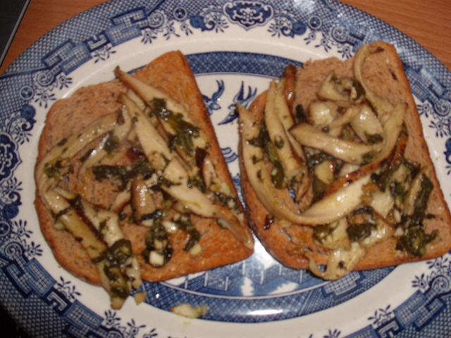on toast